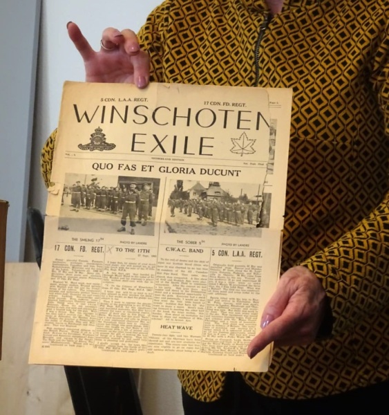 Winschoten Exile, een krant uit 1945 gemaakt voor de Canadese soldaten